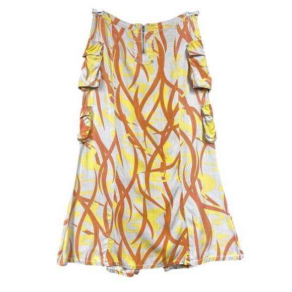 Da-nang Maxi Skirt Womens Size Large Cargo Abstract Boho - Picture 1 of 13